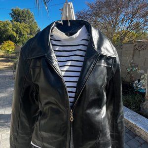 Steve Madden Black Leather Moto Jacket